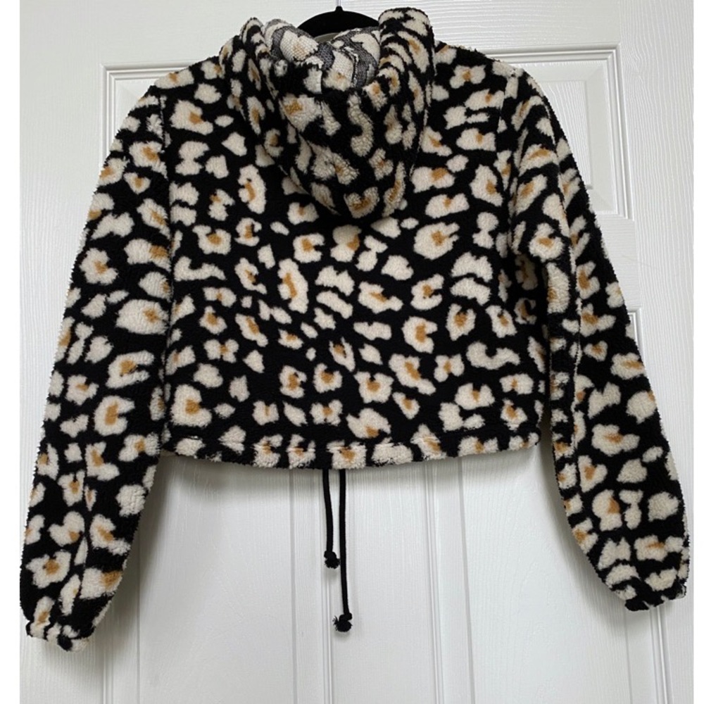 Wild Fable Faux Fur Cropped Hoodie - Size S - Picture 7 of 8